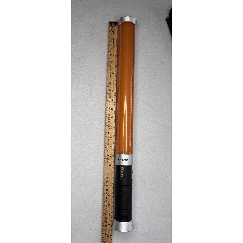 Polaroid LED Light Wand Photography Video Light Adjustable Orange W Case & Cord